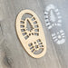 Santa Footprint Stencil