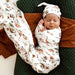 Jersey Swaddle Wrap & Topknot/Beanie Set - Snuggle Hunny Kids