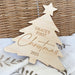 Personalised Milestone Plaque - First Christmas (Christmas Tree)