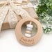 Premium Beech Wood Rattle Teether - My First Christmas