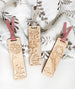 Personalised Timber Bookmark - Floral
