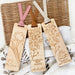 Personalised Timber Bookmark - Floral