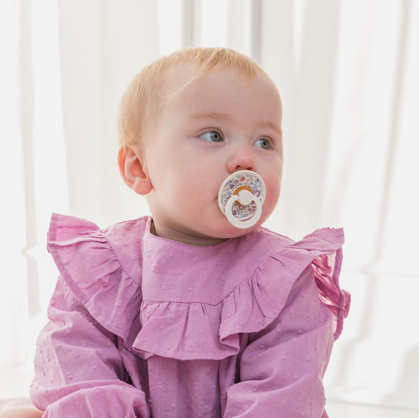 BIBS x liberty Dummies (2 Pack) now in stock! ONE.CHEW.THREE