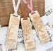 Personalised Timber Bookmark - Floral