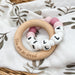 A Personalised Silicone BEEHIVE NAME Teether