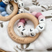 A Personalised Silicone BEEHIVE NAME Teether