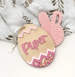 Personalised Easter Milestone Plaque - Acrylic Decorated Easter Egg