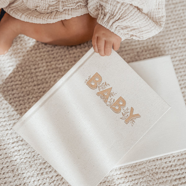 Mini Linen Baby Journal - Fox & Fallow