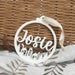 Personalised Christmas baubles - Village Cutout