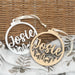 Personalised Christmas baubles - Village Cutout