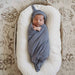 Jersey Swaddle Wrap & Topknot/Beanie Set - Snuggle Hunny Kids