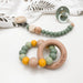 SINGLE RATTLE Silicone and Beech Wood Teether - Australiana Edition