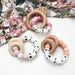 A Personalised Silicone BEEHIVE NAME Teether