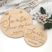 Personalised Santa 'Please Stop Here' Sign Set - Christmas Script