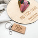 Personalised FAMILY Timber Keyring