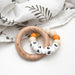 A Personalised Silicone BEEHIVE NAME Teether