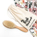 Personalised Wooden Baby Hairbrush (goat hair)