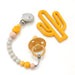 SCANDI Monogram Silicone Dummy Holder - Accessories - ONE.CHEW.THREE Boutique teething, modern accessories