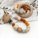 DUO Silicone and Beech Wood Teether