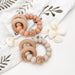 SUMMER Silicone and Beech Wood Rattle Teether
