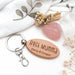 Personalised FAMILY Timber Keyring