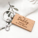 Personalised FAMILY Timber Keyring