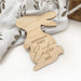 Personalised Milestone Plaque - First Easter (Standing Bunny)