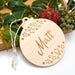 Teacher Christmas baubles - Personalised -  - ONE.CHEW.THREE Boutique teething, modern accessories