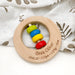 Premium Beech Wood Rattle Teether - DISC