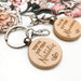 Personalised MUMMA MANTRA or NAME Timber Keyring