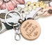Personalised MUMMA MANTRA or NAME Timber Keyring