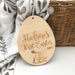 Personalised Milestone Plaque - First Easter (Easter script / various designs)