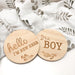 Single Baby and Pregnancy Milestone Plaques - Designer series