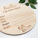 Baby Record Announcement Plaques - Designer series