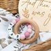 A Personalised Silicone BEEHIVE NAME Teether