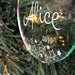 Personalised Christmas baubles - Glass-look -  - ONE.CHEW.THREE Boutique teething, modern accessories