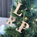Personalised Christmas baubles / gift tags - Timber Initials