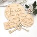 Personalised Santa 'Please Stop Here' Sign Set - Christmas Script