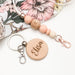 Personalised MUMMA MANTRA or NAME Timber Keyring
