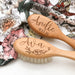 Personalised Wooden Baby Hairbrush (goat hair)