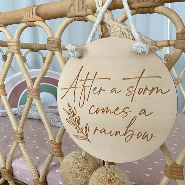 Hanging Nursery Quote Sign - Signature Series