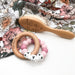 A Personalised Silicone BEEHIVE NAME Teether