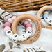 A Personalised Silicone BEEHIVE NAME Teether