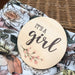 Gender Reveal Baby Milestone Discs