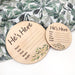 Baby Record Announcement Plaques - Colour Print