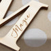 Personalised Christmas baubles / gift tags - Timber Initials