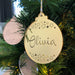 Personalised Christmas baubles - Mirror -  - ONE.CHEW.THREE Boutique teething, modern accessories