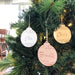 Personalised Christmas baubles - Mirror -  - ONE.CHEW.THREE Boutique teething, modern accessories