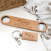 Personalised FAMILY Timber Keyring