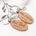 Personalised FAMILY Timber Keyring
